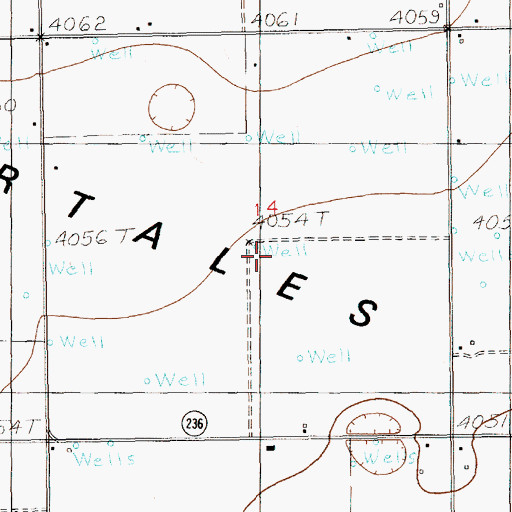 Topographic Map of 12292 Water Well, NM