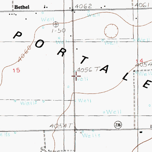 Topographic Map of 12287 Water Well, NM