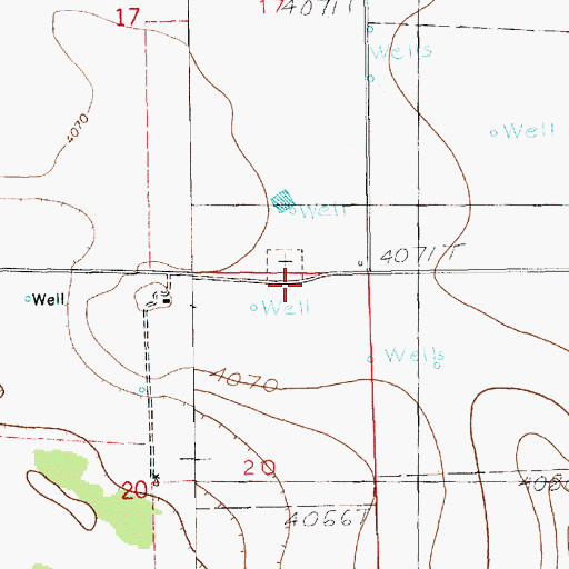 Topographic Map of 10037 Water Well, NM