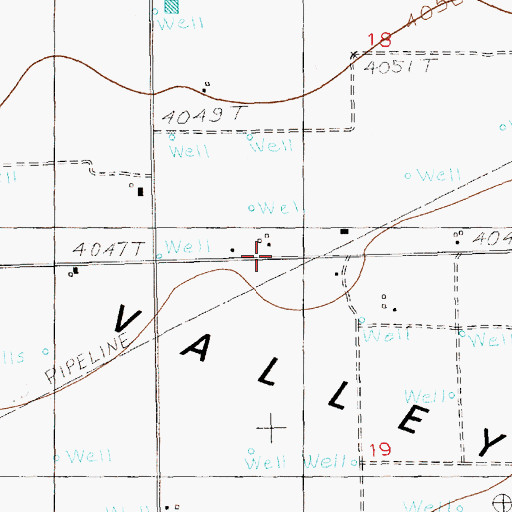 Topographic Map of 10057 Water Well, NM