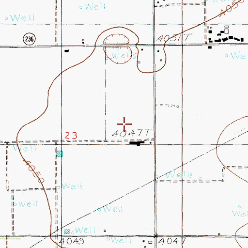 Topographic Map of 10039 Water Well, NM