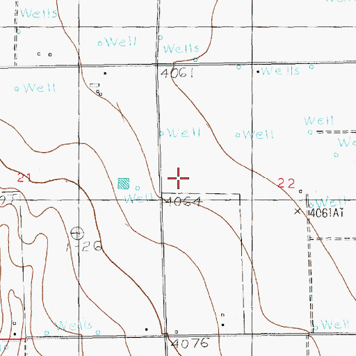 Topographic Map of 10038 Water Well, NM