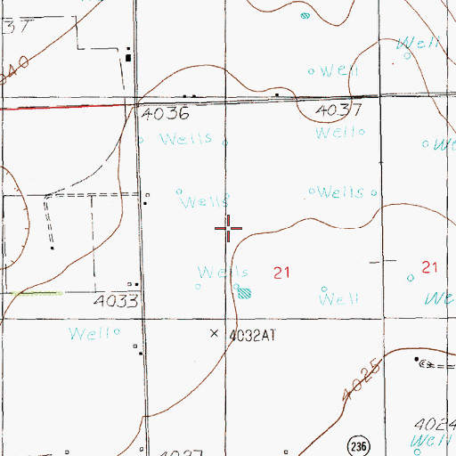 Topographic Map of 10794 Water Well, NM