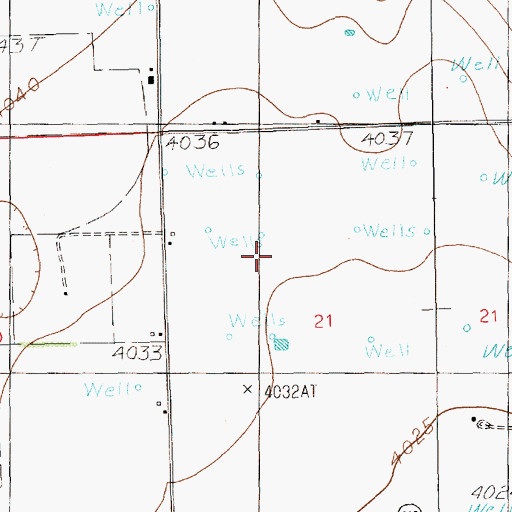 Topographic Map of 12334 Water Well, NM