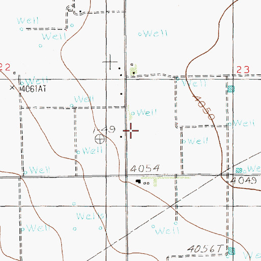 Topographic Map of 10777 Water Well, NM