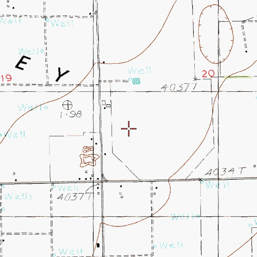 Topographic Map of 10793 Water Well, NM