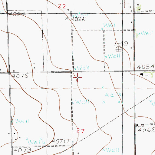 Topographic Map of 12649 Water Well, NM