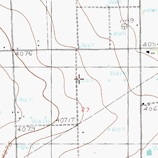 Topographic Map of 10776 Water Well, NM