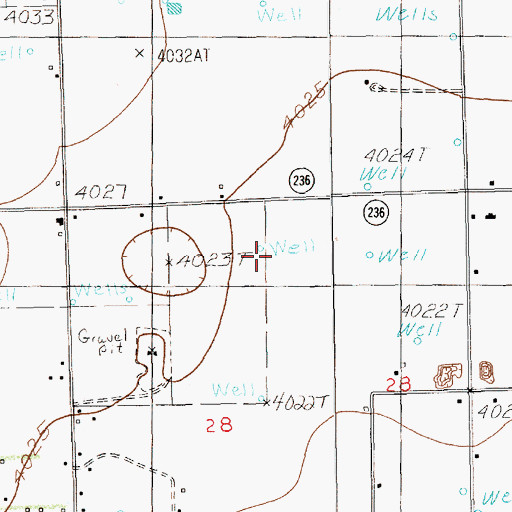 Topographic Map of 11676 Water Well, NM