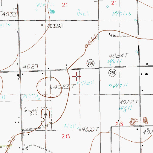 Topographic Map of 10804 Water Well, NM