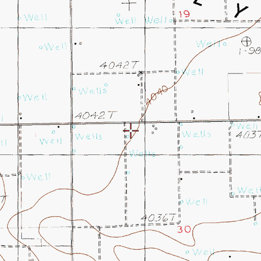 Topographic Map of 10792 Water Well, NM