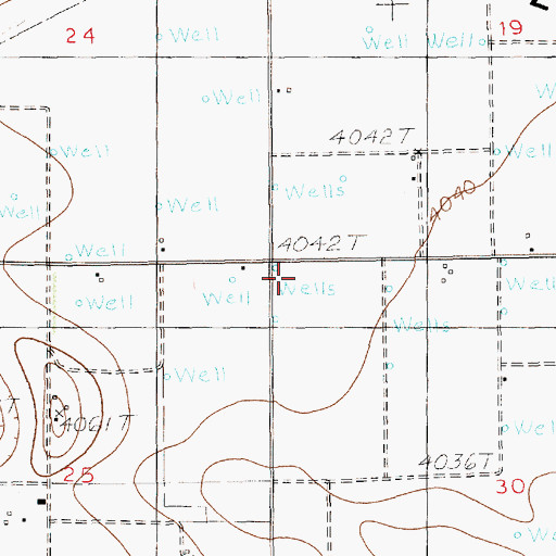 Topographic Map of 10066 Water Well, NM