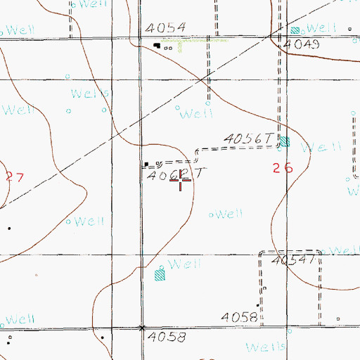 Topographic Map of 12308 Water Well, NM