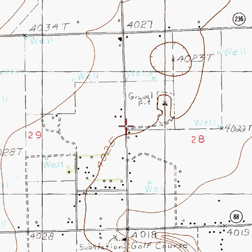 Topographic Map of 12377 Water Well, NM