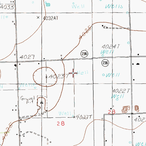 Topographic Map of 12378 Water Well, NM