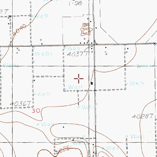 Topographic Map of 10685 Water Well, NM