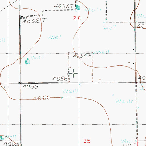 Topographic Map of 10051 Water Well, NM
