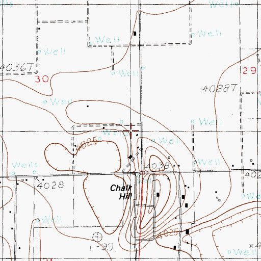 Topographic Map of 12161 Water Well, NM