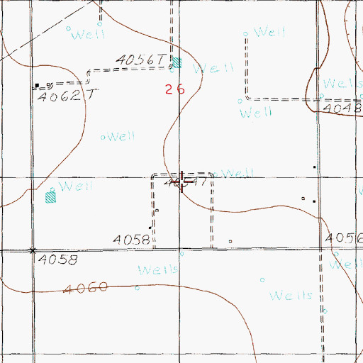 Topographic Map of 10067 Water Well, NM