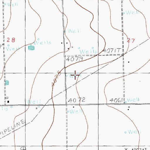 Topographic Map of 10779 Water Well, NM