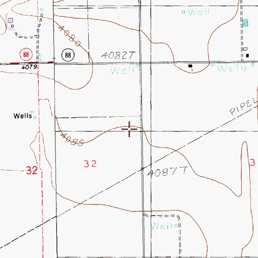 Topographic Map of 10170 Water Well, NM