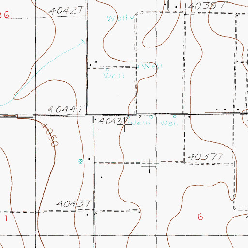 Topographic Map of 10087 Water Well, NM