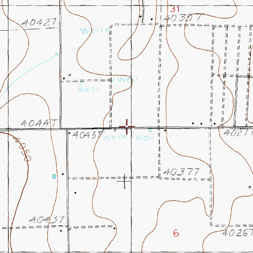 Topographic Map of 12523 Water Well, NM