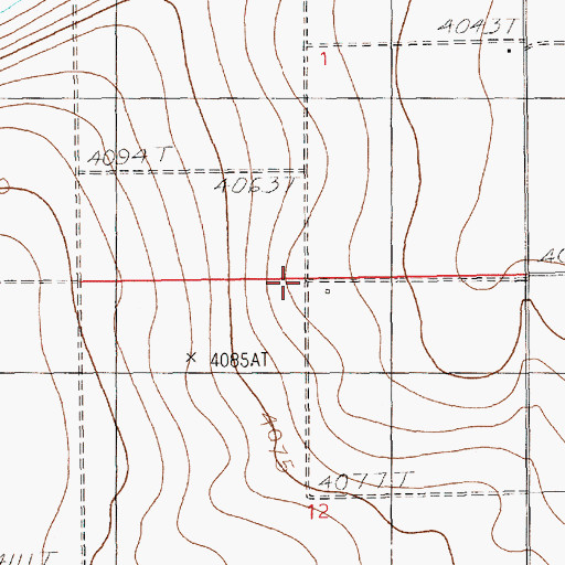 Topographic Map of 12721 Water Well, NM