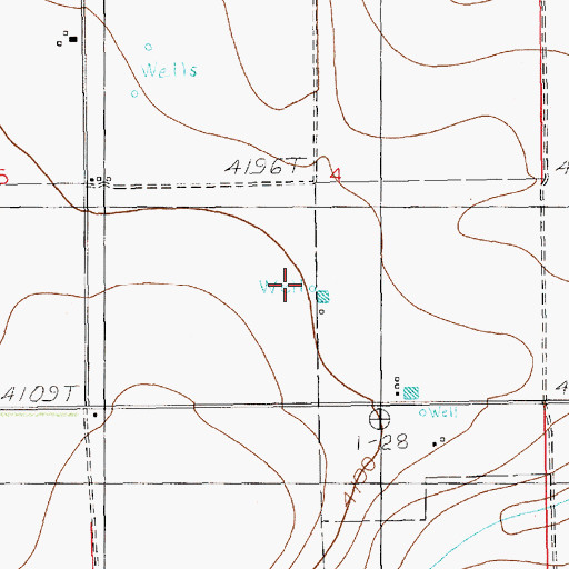 Topographic Map of 10873 Water Well, NM