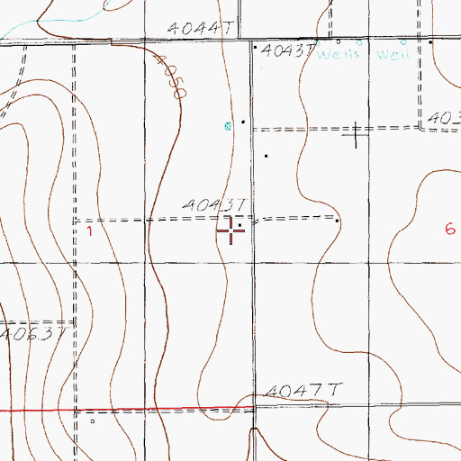 Topographic Map of 12674 Water Well, NM