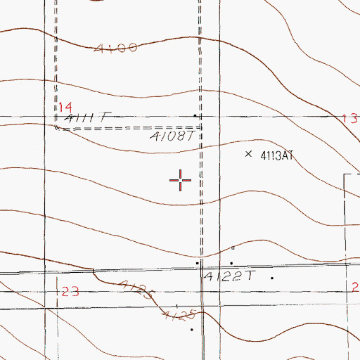 Topographic Map of 10885 Water Well, NM