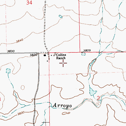 Topographic Map of 05407 Water Well, NM