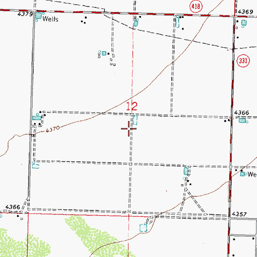 Topographic Map of 10442 Water Well, NM