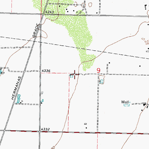 Topographic Map of 00413 Water Well, NM