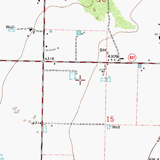 Topographic Map of 00441 Water Well, NM