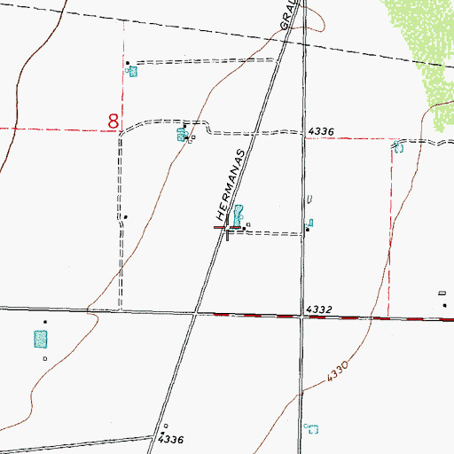 Topographic Map of 10174 Water Well, NM