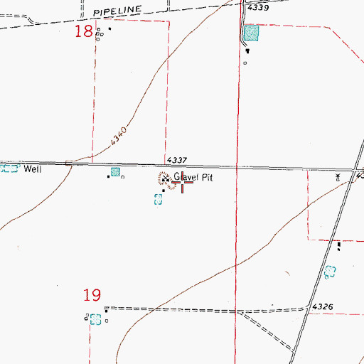 Topographic Map of 00457 Water Well, NM