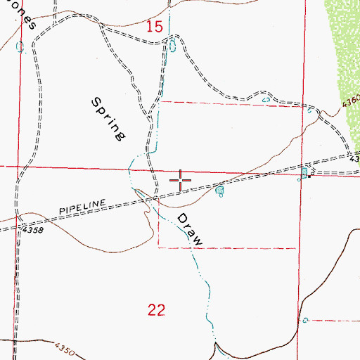 Topographic Map of 10217 Water Well, NM