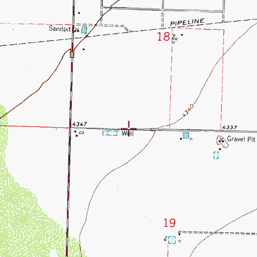 Topographic Map of 00455 Water Well, NM
