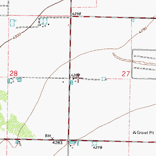 Topographic Map of 00487 Water Well, NM