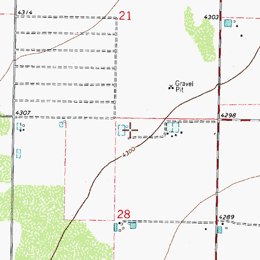 Topographic Map of 00497 Water Well, NM