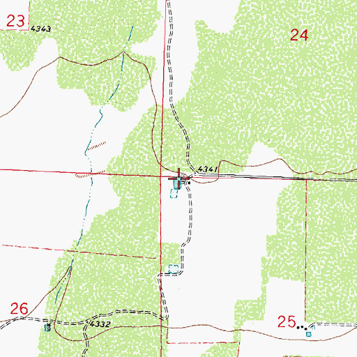 Topographic Map of 06035 Water Well, NM