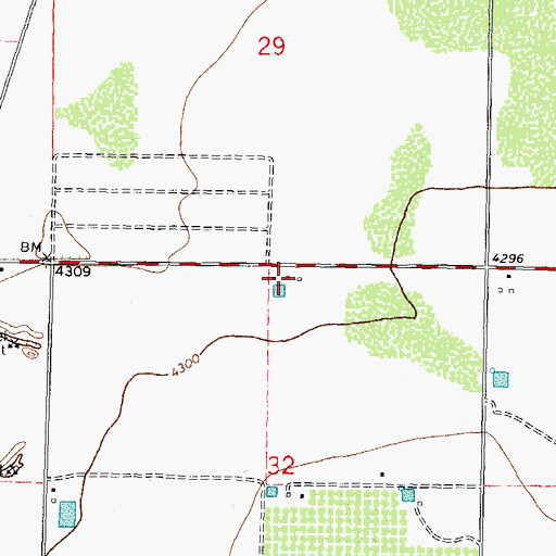Topographic Map of 00509 Water Well, NM