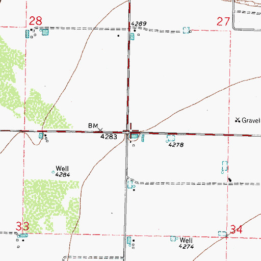 Topographic Map of 10201 Water Well, NM