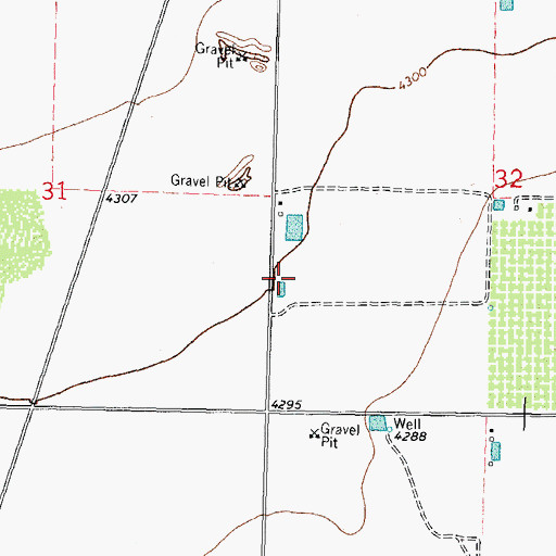 Topographic Map of 00518 Water Well, NM