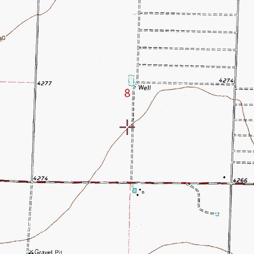Topographic Map of 00681 Water Well, NM