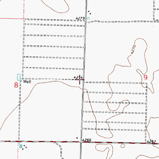 Topographic Map of 10312 Water Well, NM