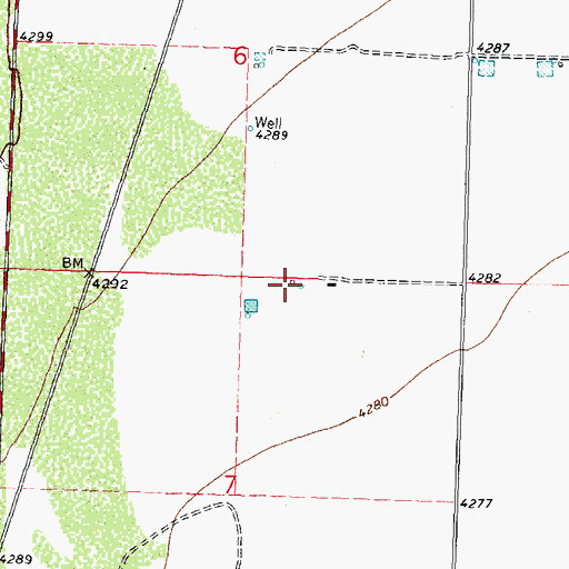 Topographic Map of 00677 Water Well, NM