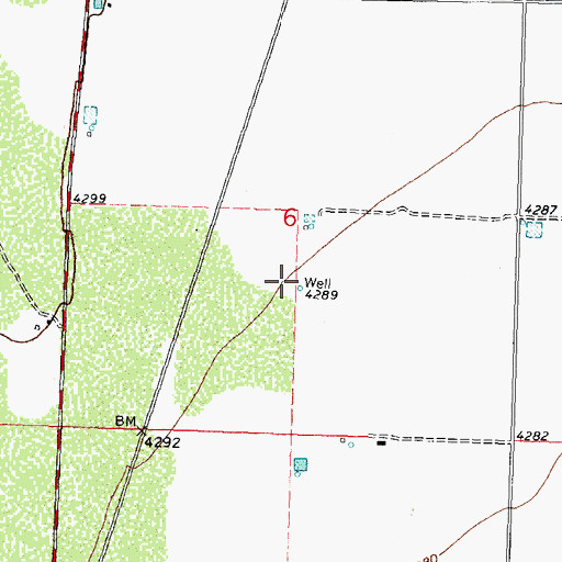 Topographic Map of 00676 Water Well, NM