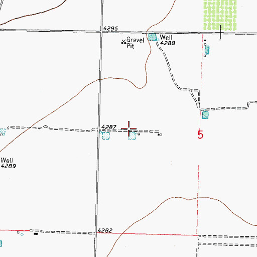 Topographic Map of 00674 Water Well, NM
